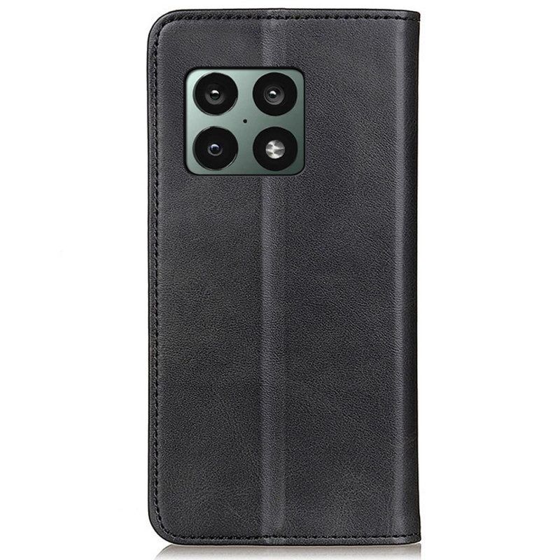 Bescherming Hoesje voor OnePlus 10 Pro 5G Folio-hoesje Elegantie Splitleer