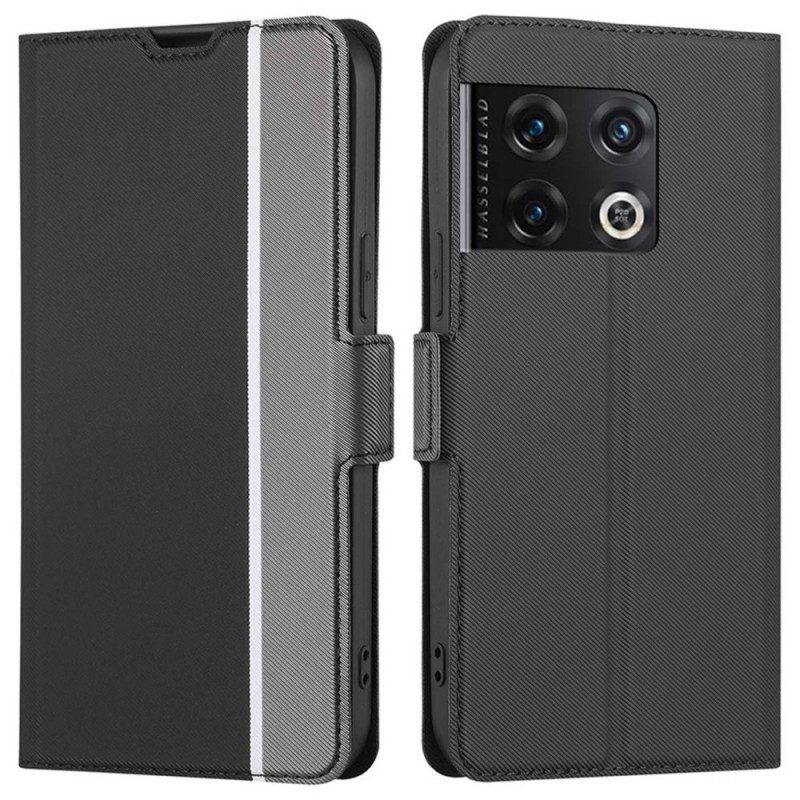 Bescherming Hoesje voor OnePlus 10 Pro 5G Folio-hoesje Twee Toon