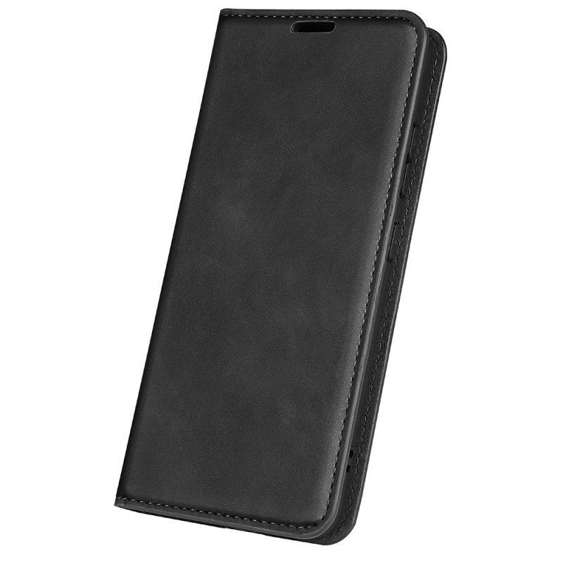 Bescherming Hoesje voor OnePlus 10 Pro 5G Folio-hoesje Zijdezacht Leereffect