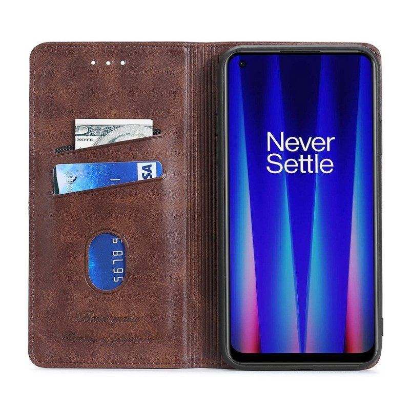 Bescherming Hoesje voor OnePlus Nord 2T 5G Folio-hoesje Naden