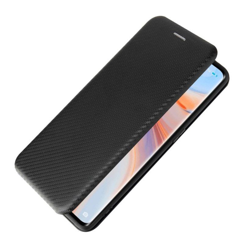 Bescherming Hoesje voor Oppo Find X3 Lite Folio-hoesje Gekleurde Koolstofsilicone