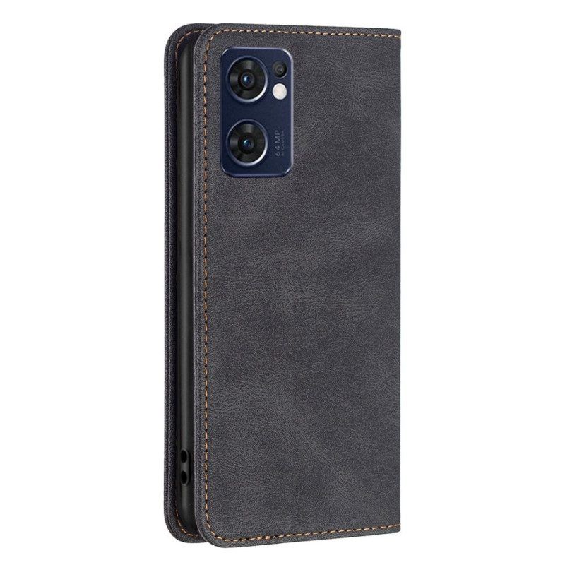 Bescherming Hoesje voor Oppo Find X5 Lite Folio-hoesje Binfen Kleur Klassiek