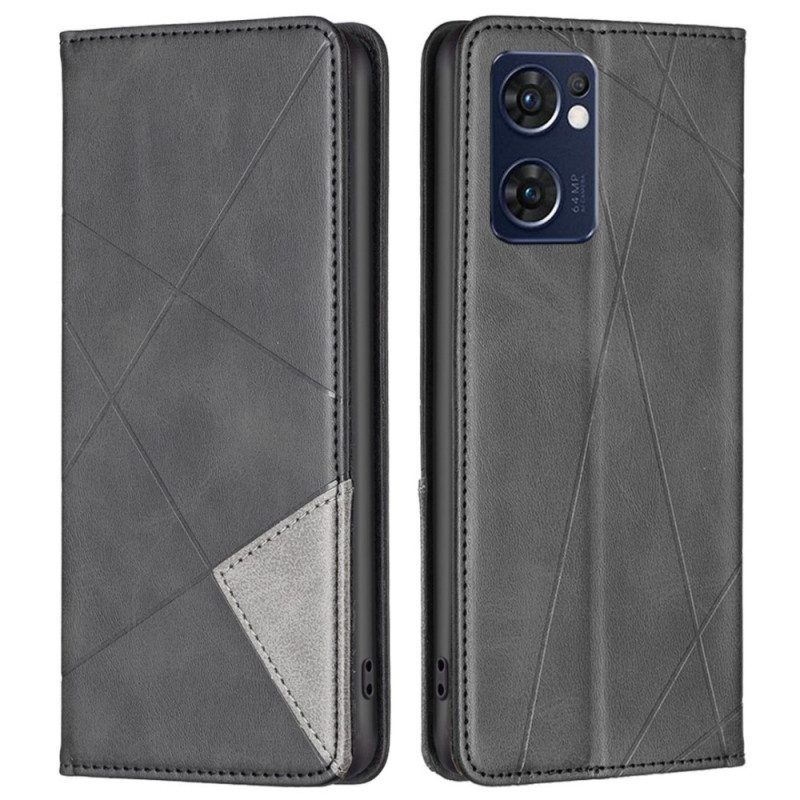 Bescherming Hoesje voor Oppo Find X5 Lite Folio-hoesje Diamanten