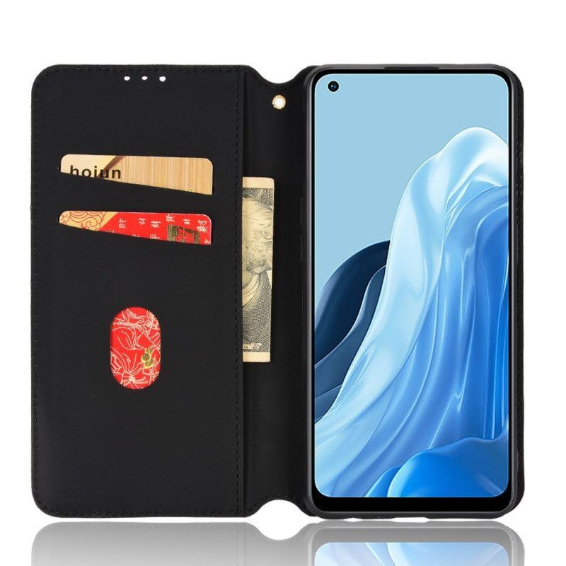 Bescherming Hoesje voor Oppo Reno 7 Folio-hoesje 3d Kubus Leereffect