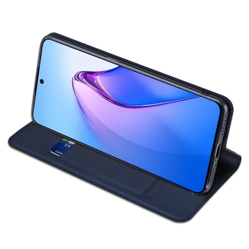 Bescherming Hoesje voor Oppo Reno 8 Pro Folio-hoesje Skinpro Dux Ducis