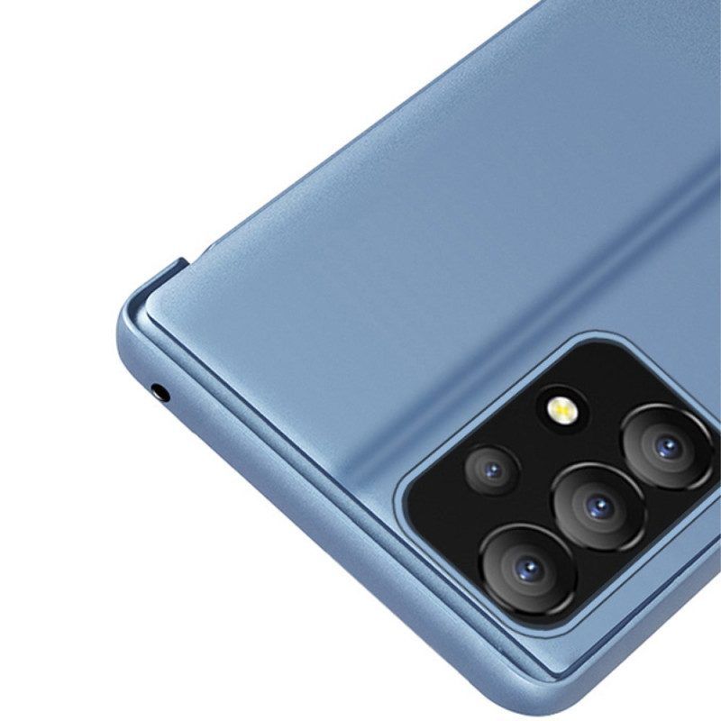 Bescherming Hoesje voor Samsung Galaxy A13 Leren Styling
