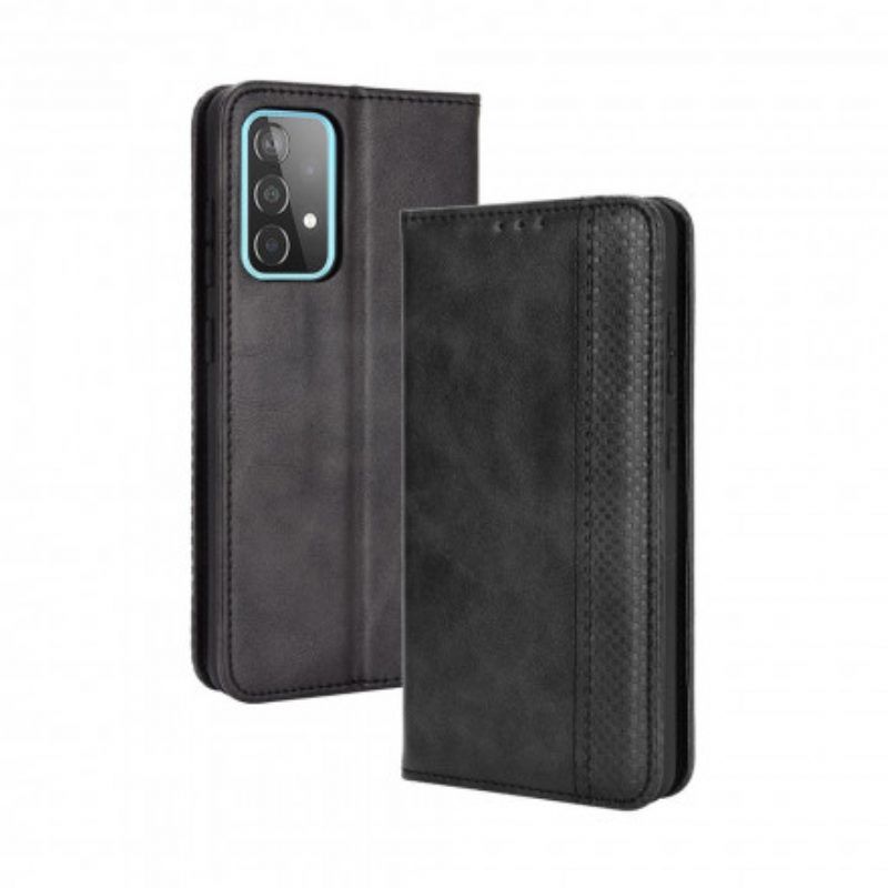 Bescherming Hoesje voor Samsung Galaxy A52 4G / A52 5G / A52s 5G Folio-hoesje Gestileerd Vintage Leereffect