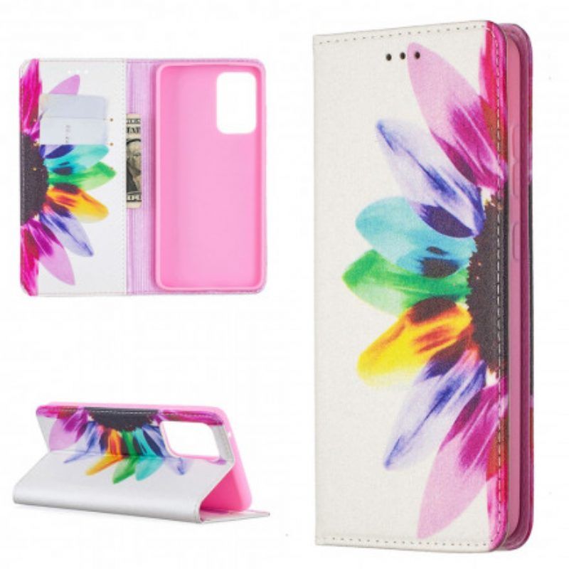 Bescherming Hoesje voor Samsung Galaxy A52 4G / A52 5G / A52s 5G Folio-hoesje Waterverf Bloem