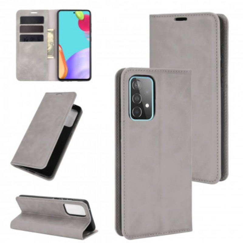 Bescherming Hoesje voor Samsung Galaxy A52 4G / A52 5G / A52s 5G Folio-hoesje Zacht Leereffect