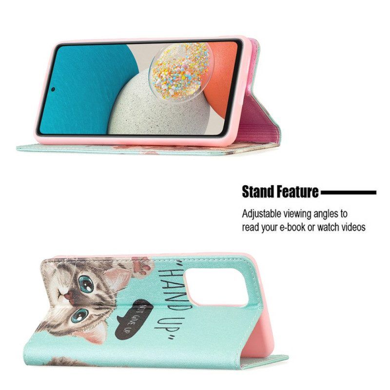 Bescherming Hoesje voor Samsung Galaxy A53 5G Folio-hoesje Hand Omhoog