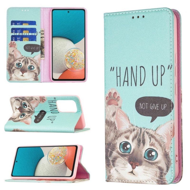 Bescherming Hoesje voor Samsung Galaxy A53 5G Folio-hoesje Hand Omhoog