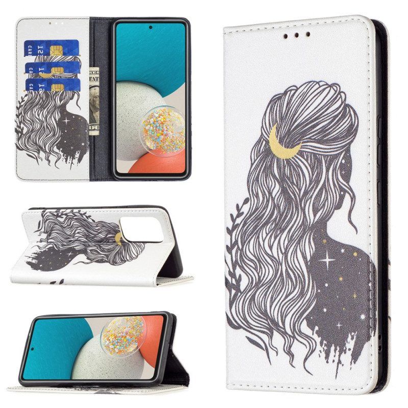 Bescherming Hoesje voor Samsung Galaxy A53 5G Folio-hoesje Mooi Haar