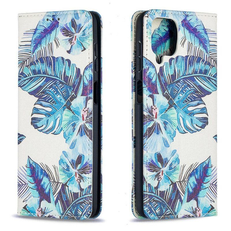 Bescherming Hoesje voor Samsung Galaxy M12 / A12 Folio-hoesje Bladeren