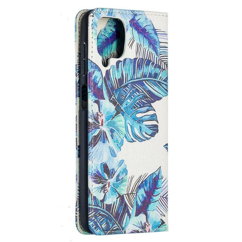 Bescherming Hoesje voor Samsung Galaxy M12 / A12 Folio-hoesje Bladeren