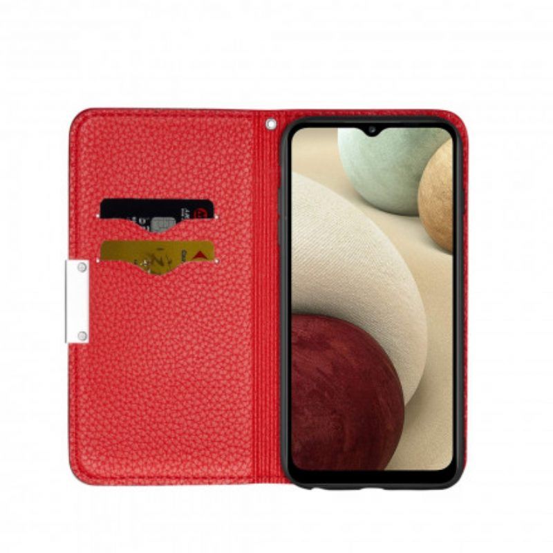 Bescherming Hoesje voor Samsung Galaxy M12 / A12 Folio-hoesje Imitatieleer Litchi Ultra Chic