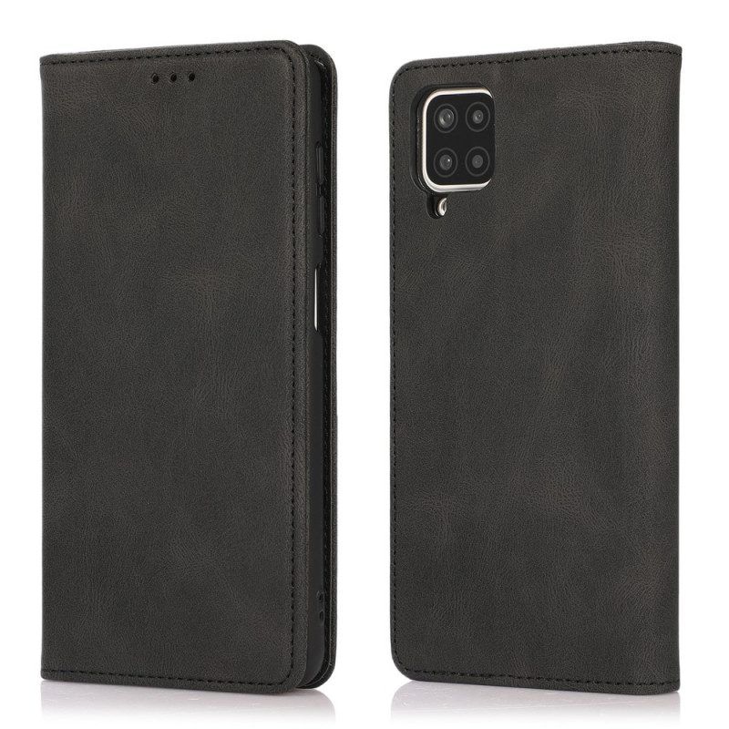 Bescherming Hoesje voor Samsung Galaxy M12 / A12 Folio-hoesje Zijdezacht Leereffect