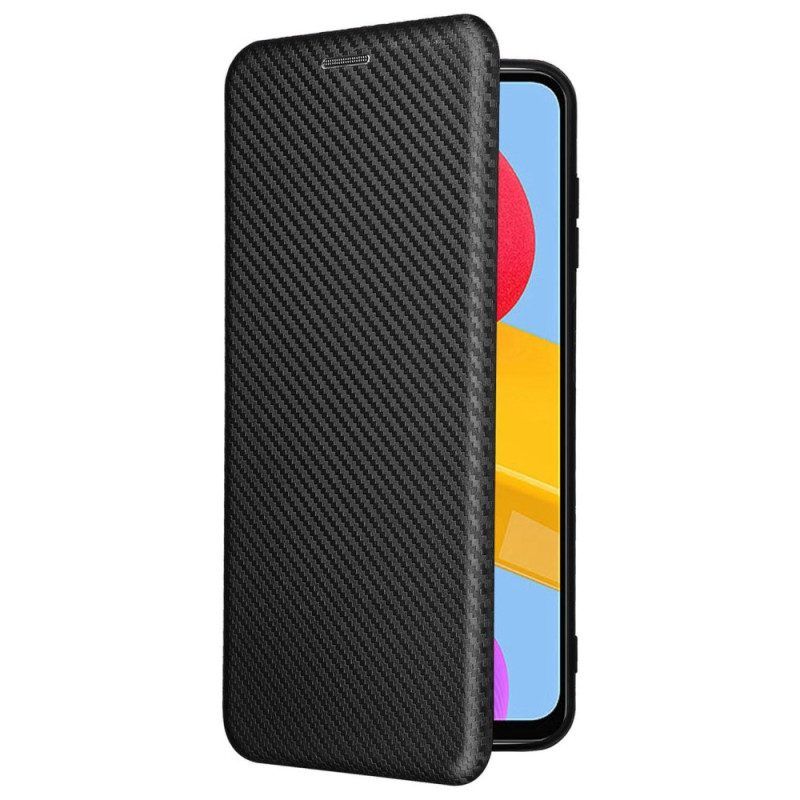 Bescherming Hoesje voor Samsung Galaxy M13 Folio-hoesje Koolstofvezel