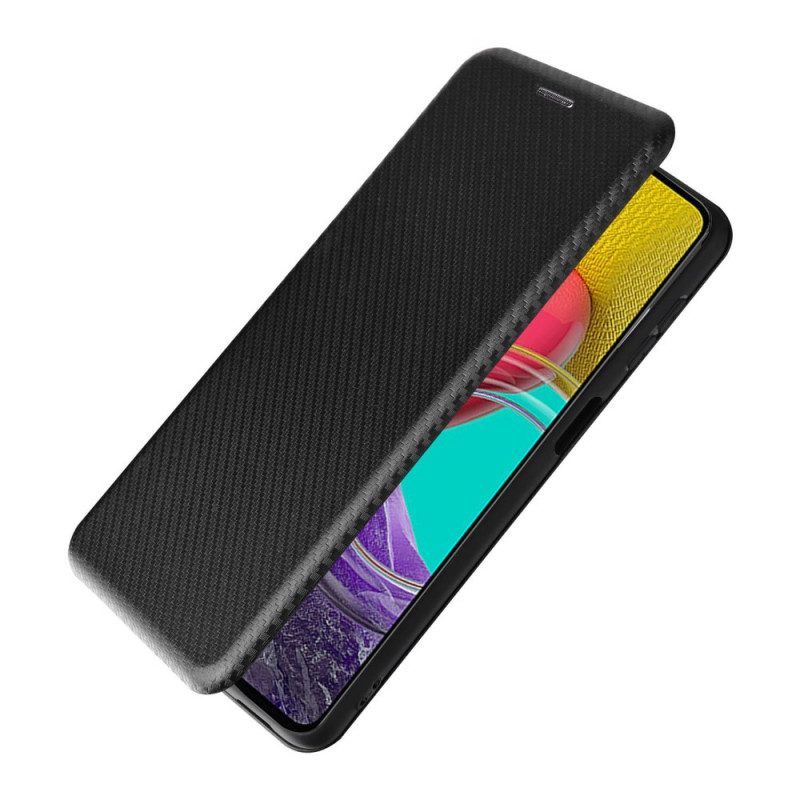 Bescherming Hoesje voor Samsung Galaxy M53 5G Folio-hoesje Koolstofvezel