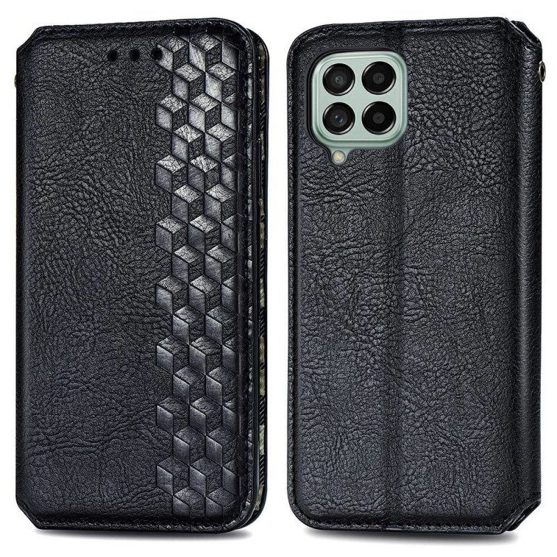 Bescherming Hoesje voor Samsung Galaxy M53 5G Folio-hoesje Patroon Met Leereffect