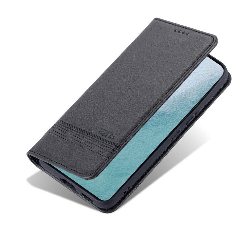 Bescherming Hoesje voor Samsung Galaxy S22 5G Folio-hoesje Azns Leerstyling