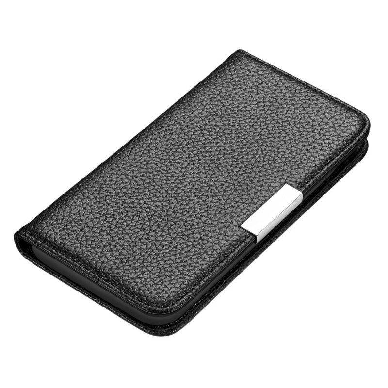 Bescherming Hoesje voor Samsung Galaxy S22 5G Folio-hoesje Imitatieleer Litchi Ultra Chic