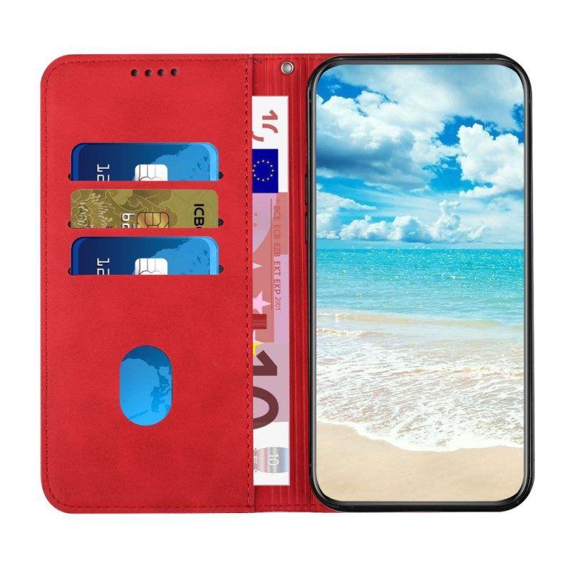 Bescherming Hoesje voor Samsung Galaxy S22 5G Folio-hoesje Leerstijl Met Diamanttextuur