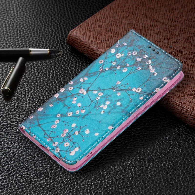 Bescherming Hoesje voor Samsung Galaxy S22 Plus 5G Folio-hoesje Bloeiende Takken