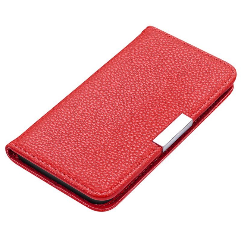 Bescherming Hoesje voor Samsung Galaxy S22 Plus 5G Folio-hoesje Imitatieleer Litchi Ultra Chic