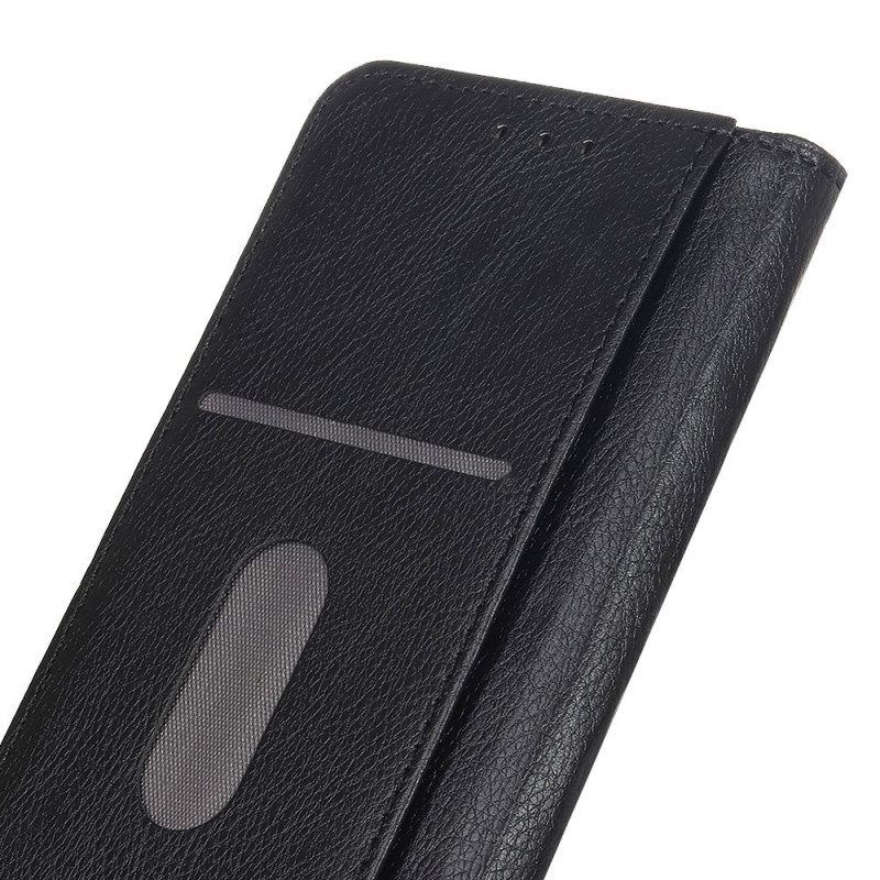 Bescherming Hoesje voor Samsung Galaxy S22 Ultra 5G Folio-hoesje Elegantie Split Litchi Leer