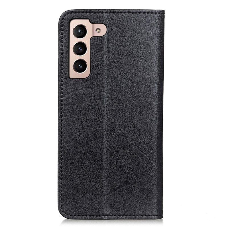 Bescherming Hoesje voor Samsung Galaxy S23 5G Folio-hoesje Litchi Splitleer