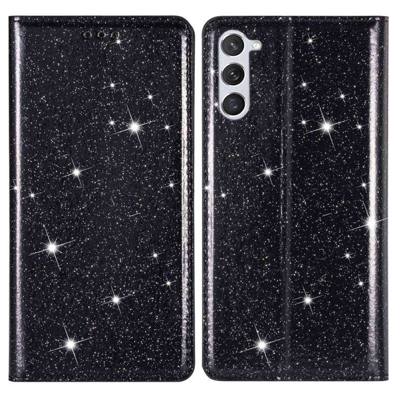 Bescherming Hoesje voor Samsung Galaxy S23 5G Folio-hoesje Paillettenstijl