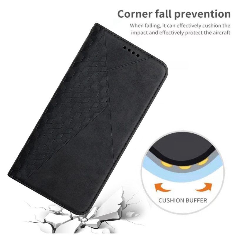 Bescherming Hoesje voor Samsung Galaxy S23 5G Folio-hoesje Stijl Leer 3d-patroon