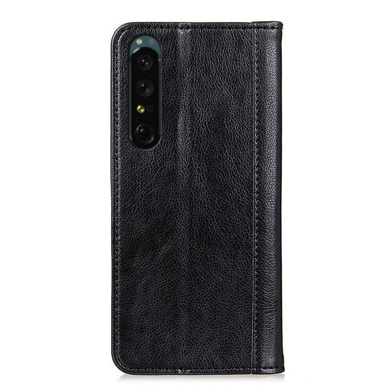 Bescherming Hoesje voor Sony Xperia 1 IV Folio-hoesje Klassiek Splitleer