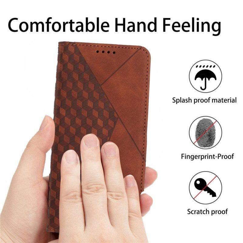 Bescherming Hoesje voor Sony Xperia 1 IV Folio-hoesje Stijl Leer 3d-patroon