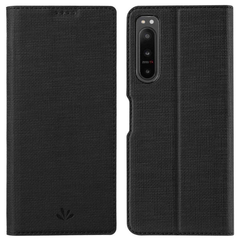 Bescherming Hoesje voor Sony Xperia 5 IV Folio-hoesje Getextureerde Vili Dmx-serie