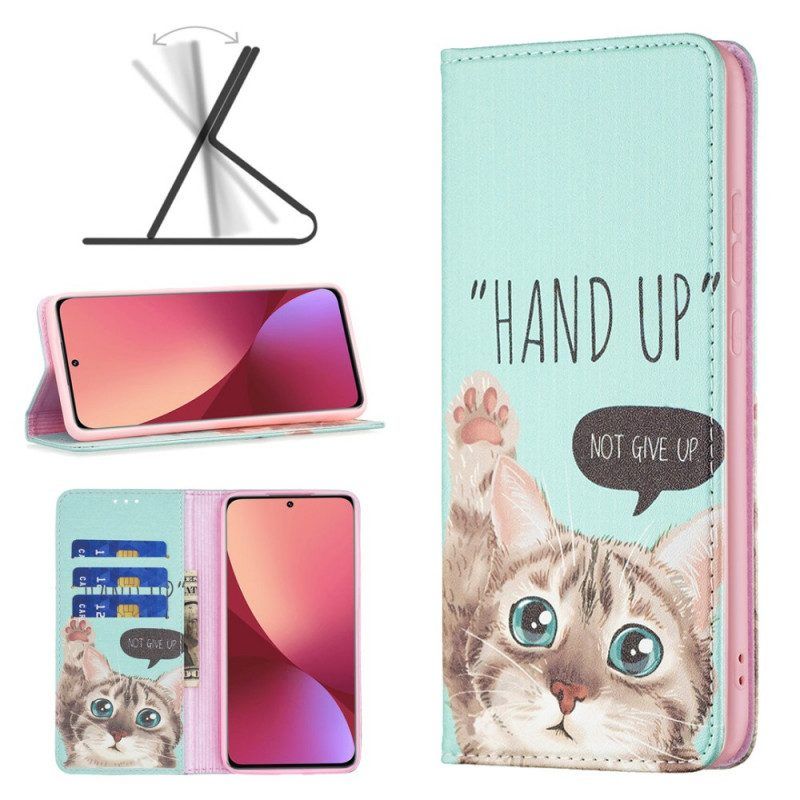 Bescherming Hoesje voor Xiaomi 12 / 12X Folio-hoesje Hand Omhoog