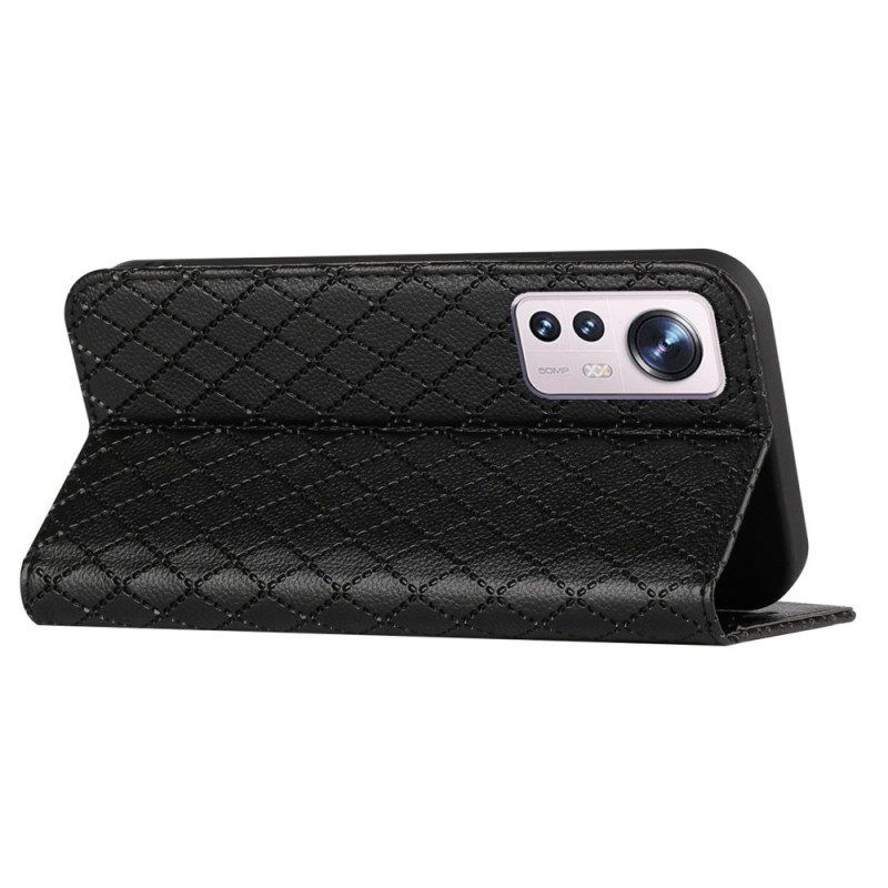 Bescherming Hoesje voor Xiaomi 12 / 12X Folio-hoesje Rfid-diamanten