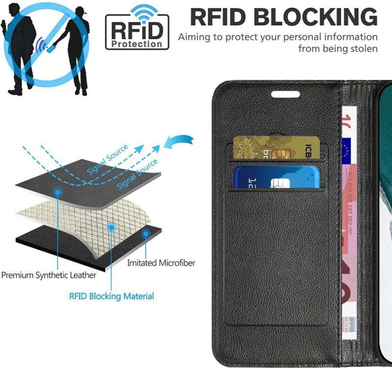 Bescherming Hoesje voor Xiaomi 12 / 12X Folio-hoesje Rfid-diamanten