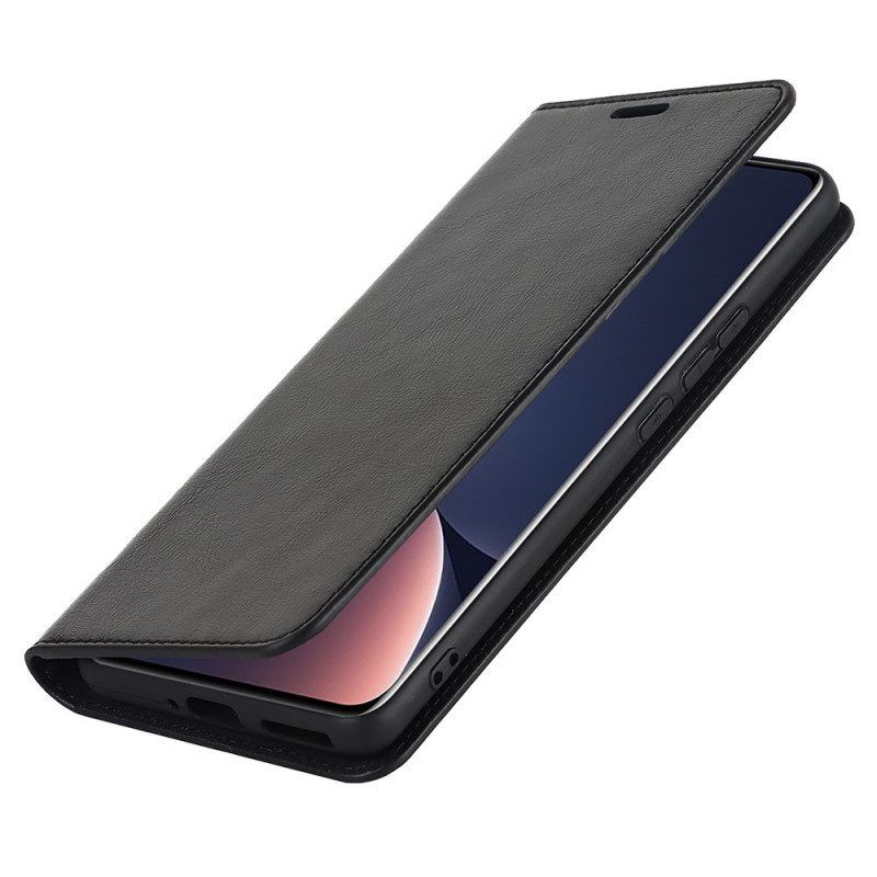 Bescherming Hoesje voor Xiaomi 12 Pro Folio-hoesje Echt Leer