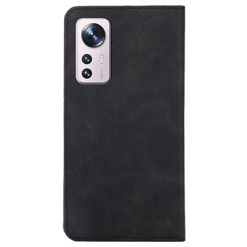 Bescherming Hoesje voor Xiaomi 12 Pro Folio-hoesje Huidgevoel