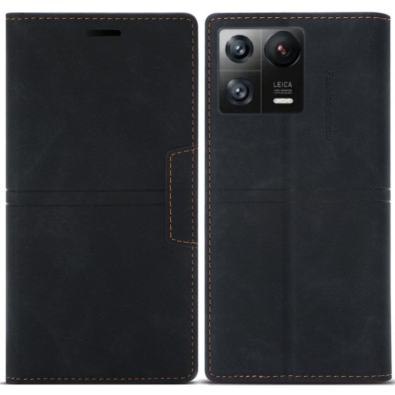 Bescherming Hoesje voor Xiaomi 13 Folio-hoesje Leren Styling