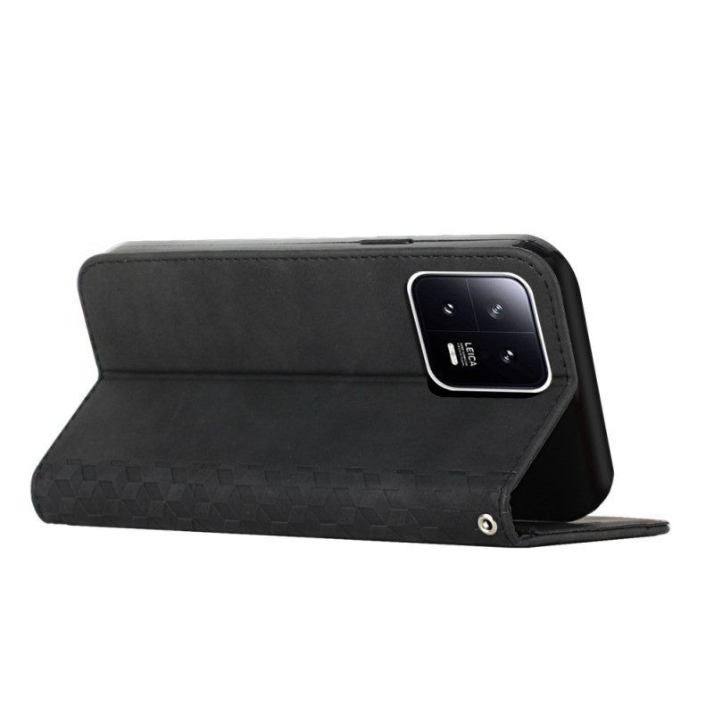 Bescherming Hoesje voor Xiaomi 13 Folio-hoesje Stijl Leer 3d-patroon