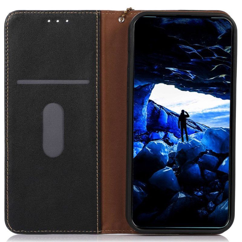 Bescherming Hoesje voor Xiaomi 13 Lite Folio-hoesje Rfid Echt Leer Khazneh