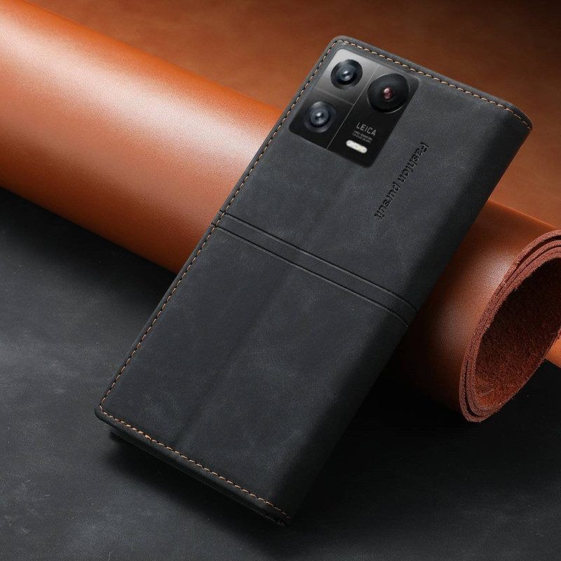 Bescherming Hoesje voor Xiaomi 13 Pro Folio-hoesje Leren Styling