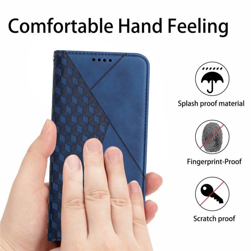Bescherming Hoesje voor Xiaomi Redmi A1 Folio-hoesje Kubieke Stijl Skin-touch