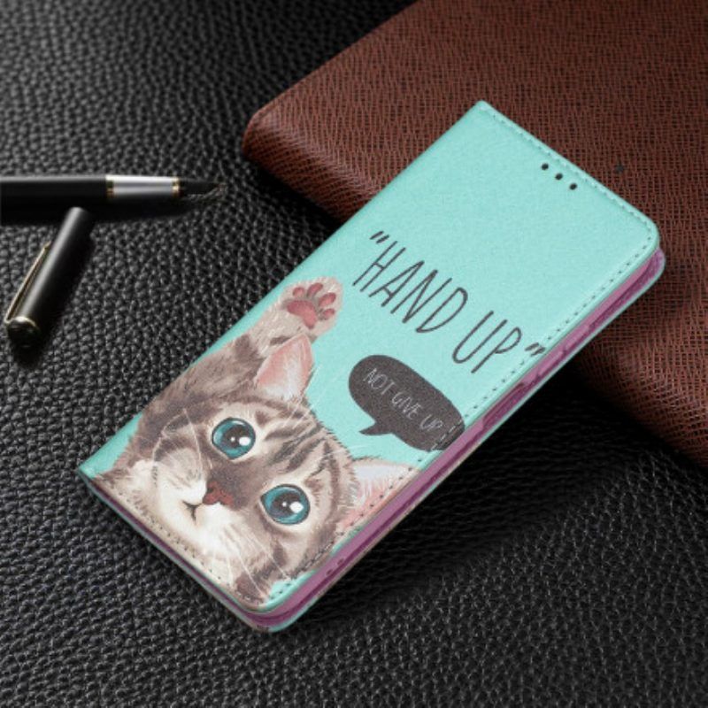 Bescherming Hoesje voor Xiaomi Redmi Note 10 / 10S Folio-hoesje Hand Omhoog