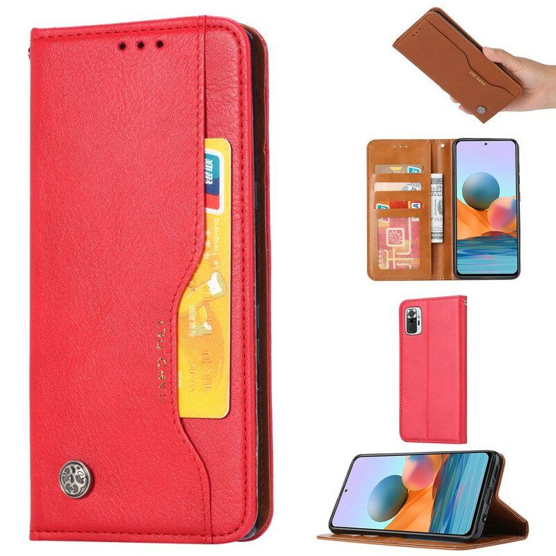 Bescherming Hoesje voor Xiaomi Redmi Note 10 / 10S Folio-hoesje Kaarthouder Van Imitatieleer