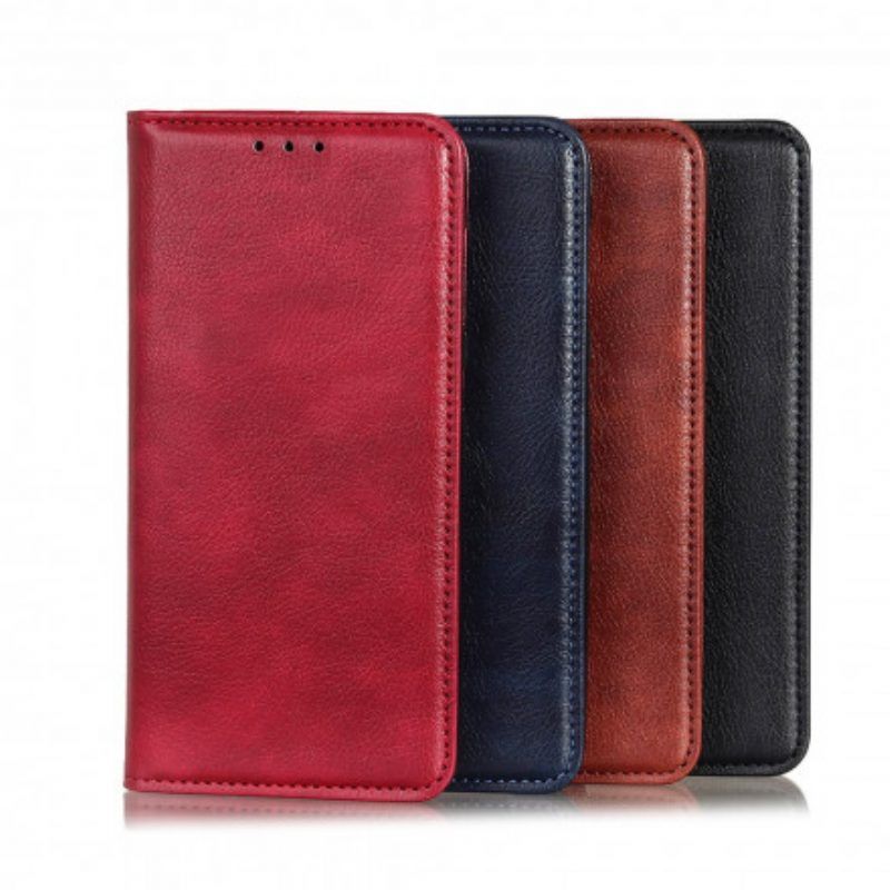 Bescherming Hoesje voor Xiaomi Redmi Note 10 / 10S Folio-hoesje Litchi Splitleer