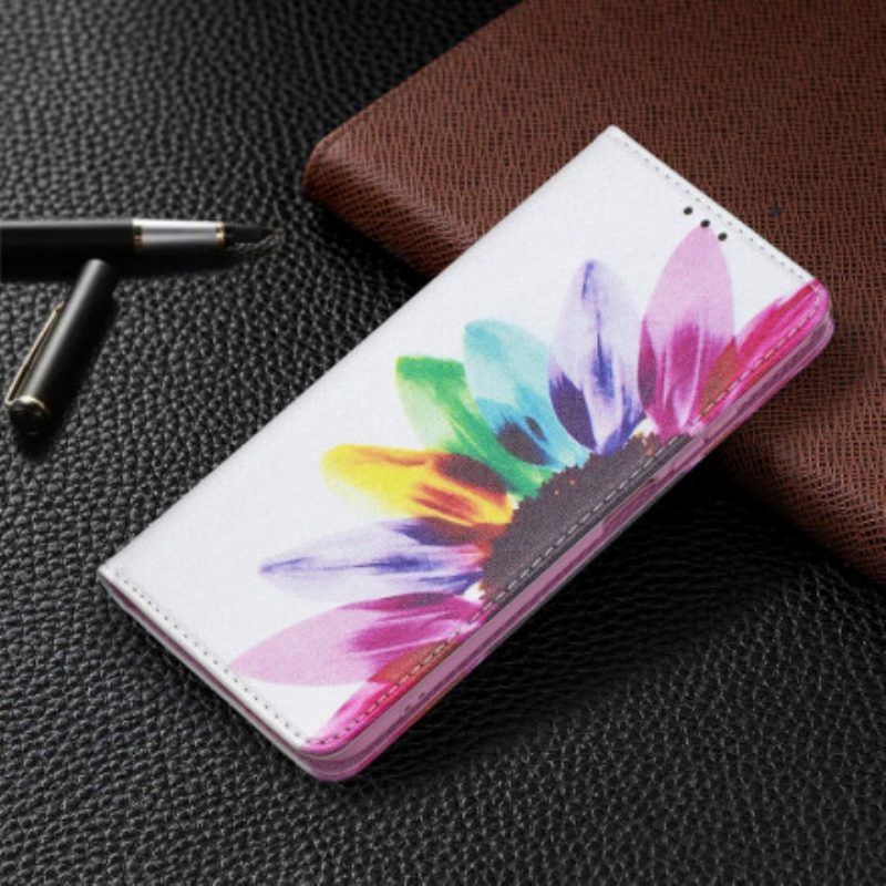 Bescherming Hoesje voor Xiaomi Redmi Note 10 / 10S Folio-hoesje Waterverf Bloem