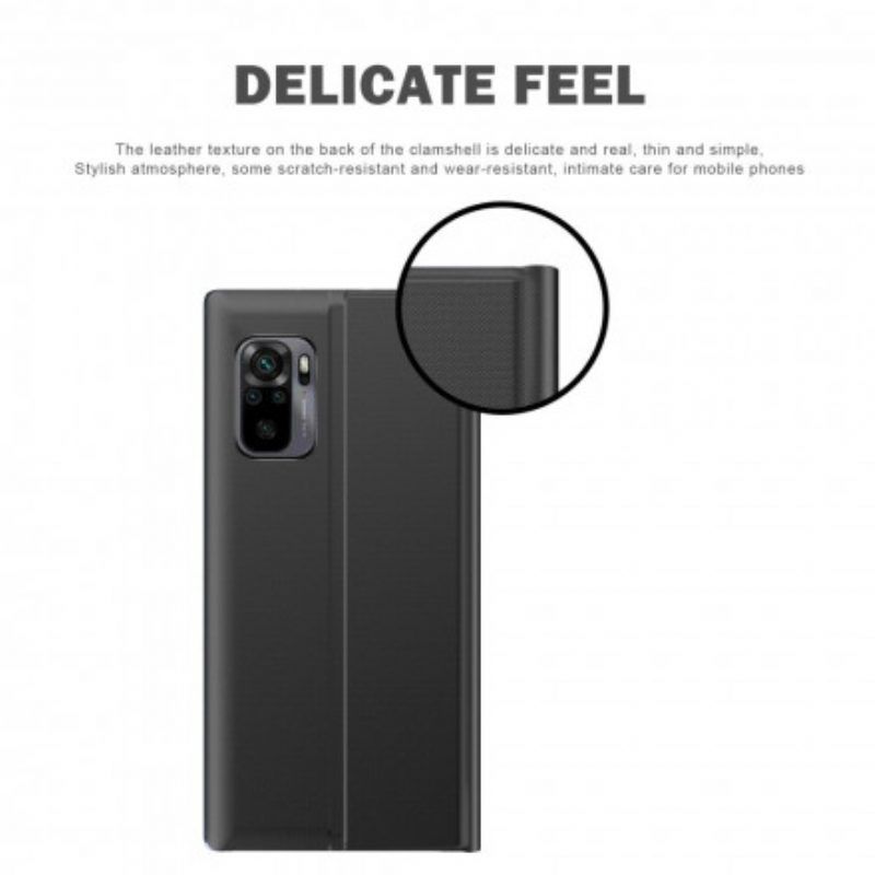 Bescherming Hoesje voor Xiaomi Redmi Note 10 / 10S Getextureerd Kunstleer